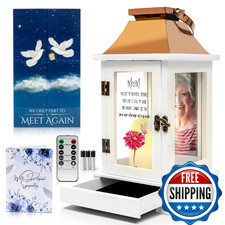 Memorial Gifts for Loss of Mom Memorial Lantern with Photo Frame Keepsake Dr