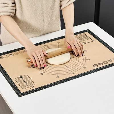 Cook's Aid Silicone Pastry Mat Extra Large with Measurements 26''x16'' for Re...