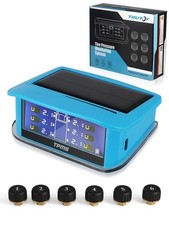 RV Tire Pressure Monitoring System TPMS, 1 Type-C Solar Charge Monitor & 6 Pu...