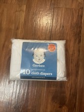 Gerber Birdseye 3-Ply Prefold Cloth Diapers 14" x 20" 10-Pieces