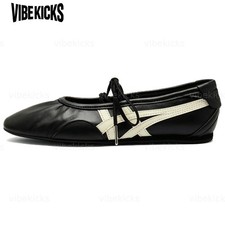 Onitsuka Tiger GYMNARINA Mary Jane Shoes Women's Black/White 1182A704-001 New