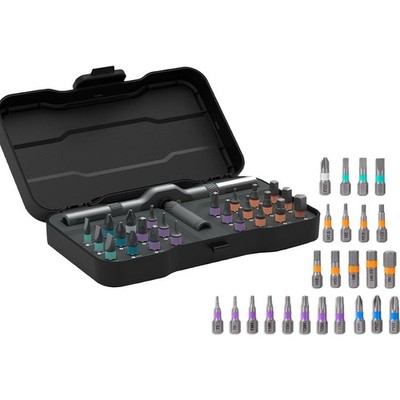 24 in 1 Magnetic Ratcheting Screwdriver Set with T-Handle, Multi-Bit Repair T...