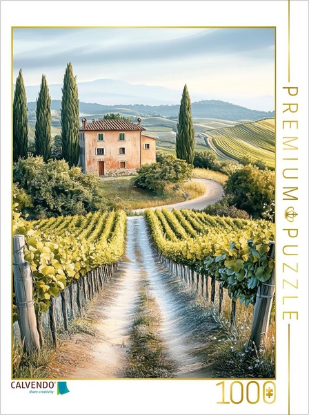 Calvendo Puzzle Vineyards - Wherever You Look | 1000 Pieces, Finished Size 25.2-image