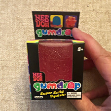NeeDoh Gumdrop Super Solid Squish Squeeze Sensory Toy Pink