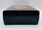 Lacquer Jewelry Music  Box “Love Is A Many Splendored Thing” Yellow Fabric Lined — photo 5