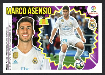 MARCO ASENSIO #11A REAL MADRID 2018-19 STICKER PANINI LA LIGA ESTE SANTANDER