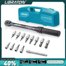 Libraton Bike Torque Wrench 1/4'', 5-25Nm, 0.1Nm Micro, Drive Click Torque