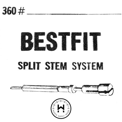BestFit System 360 Female Split Stem For Swiss Watches Watchmakers Price For 1