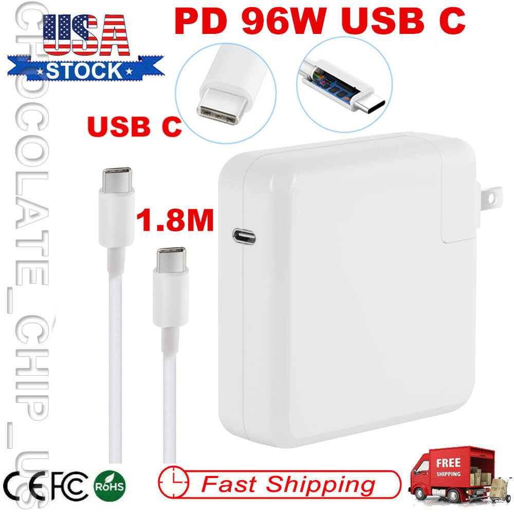 96W USB Type-C PD Fast Charger Power Adapter For MacBook Air