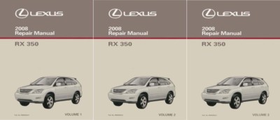 2008 Lexus RX 350 Shop Service Repair Manual Complete Set