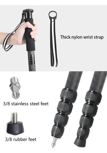BEXIN Carbon Fiber Monopod Camera Stand Monopod For Shooting DSLR Cameras - Picture 8 of 11
