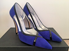 Terry de Havilland Mandi Stiletto Electric Blue Suede Leather BNIB UK 5/EU 38