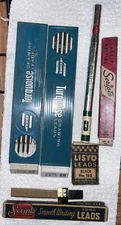 VINTAGE MECHANICAL PENCIL LEADS LOT. EAGLE CASTELL SCRIPTO PENTEL LISTO