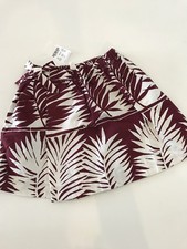 NWT 6-7 CREWCUTS J CREW GIRL'S LITTLE MAYHEM TROPICAL HAWAIIAN BOW SKIRT Cranber
