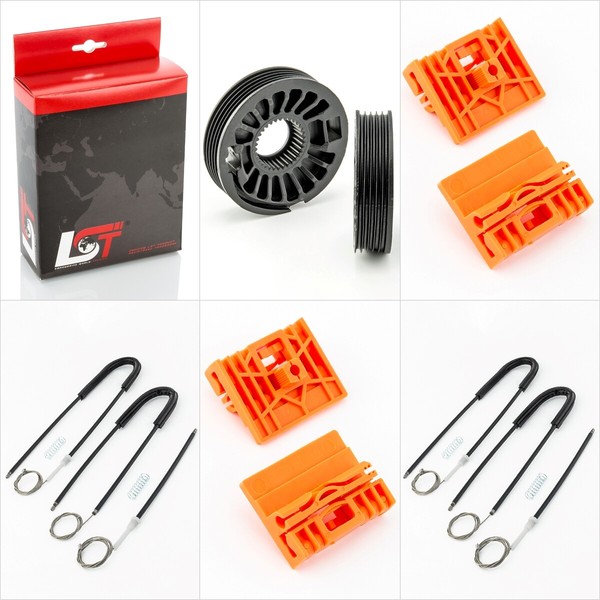 2X Fensterheber Reparatursatz Vorne Links Rechts FÜR Audi A4 8E *Neu*-image