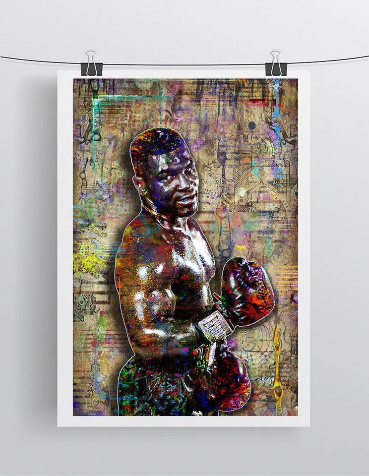 MIKE TYSON Poster, Iron Mike Tyson Pop Art Tribute Free Shipping US - Image 2 of 4