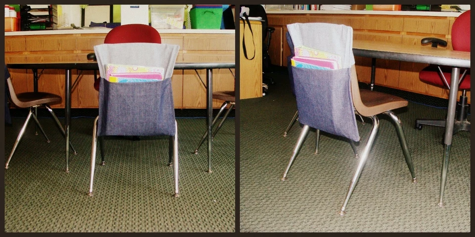 SACOS DE ASIENTO ORIGINALES, BOLSILLOS PARA SILLAS material denim hecho a mano talla estándar 14 pulgadas Foto 3 de 3