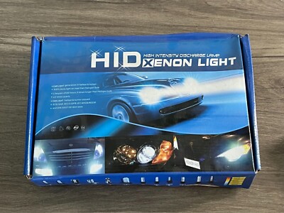 HID Xenon Headlights Lamp Kit, Slim Ballast, H10 10000K (Deep Blue) 55W