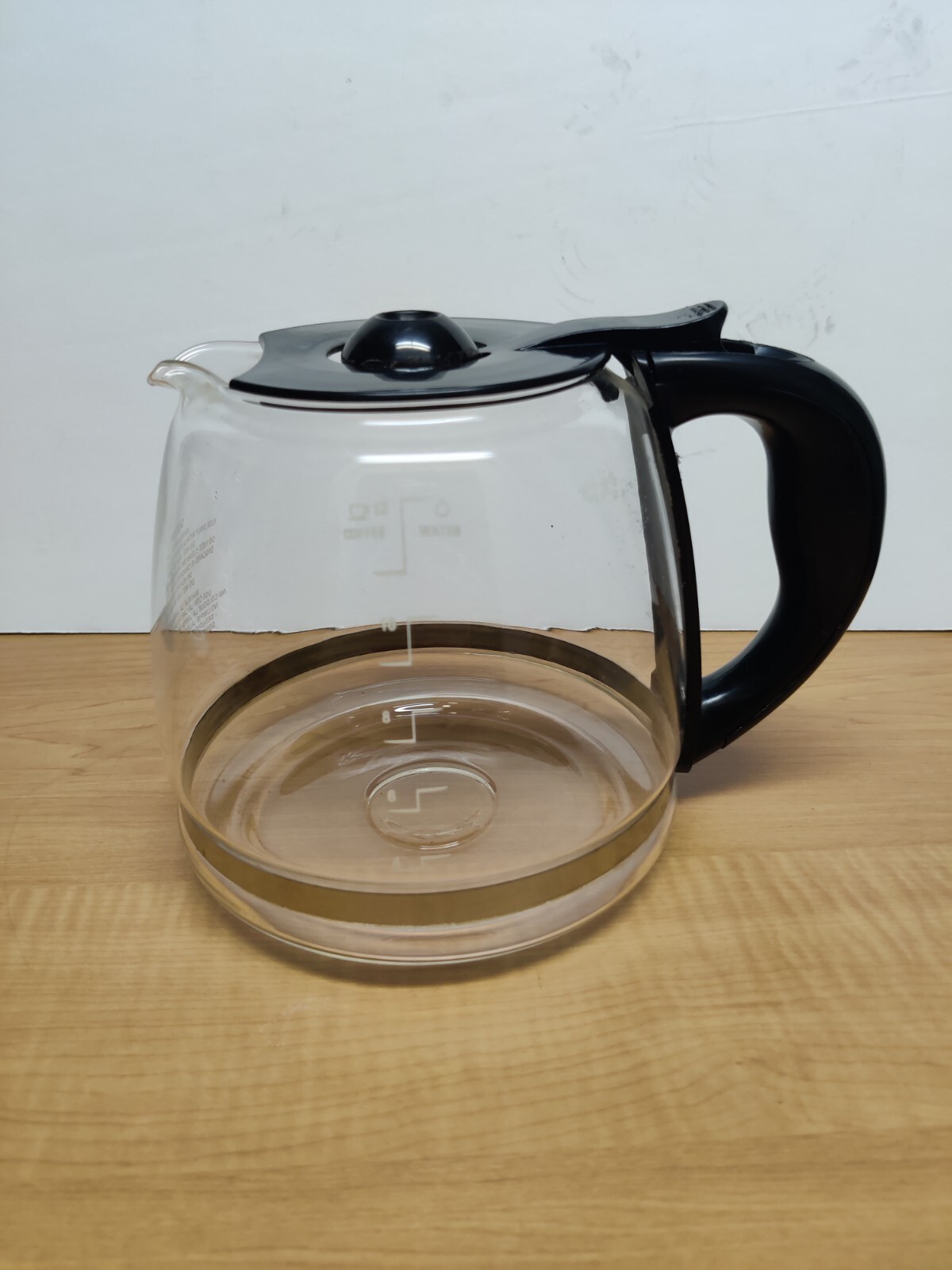 Replacement 12 Cup Glass Carafe Coffee Pot Black