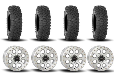 System 3 SB-7 Beadlock Machined 15'' Wheels XC450 Tires [35x10R-15]