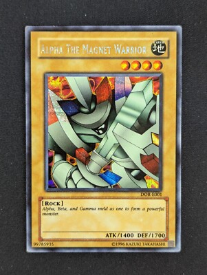 Alpha, der Magnet Krieger DOR-E001 Secret Rare Deutsch EX YUGIOH