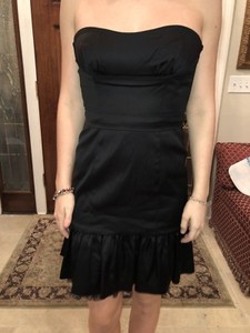 bcbg black cocktail dress