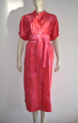 SOSUE   Cowboy Button Dress in Pink Baumwolle  -  TOP Zustand - OS