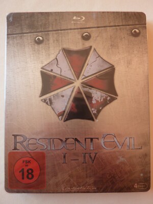 Resident Evil 1-4 Quadrologie - Ltd. Steelbook Edition - Blu-ray - Neu/OVP