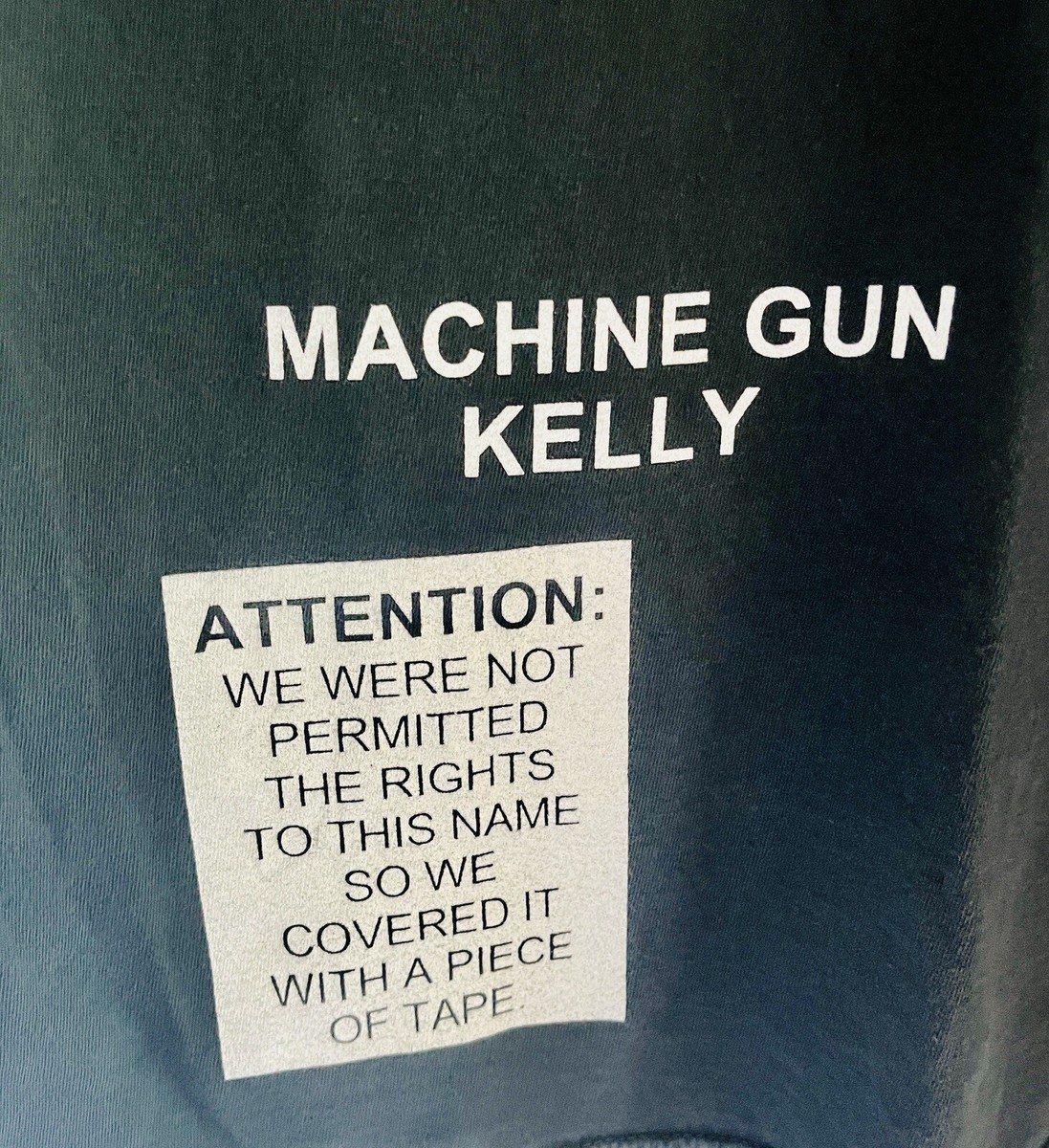 Justin Bieber & Machine Gun Kelly MGK The Big Tour 2019 Size