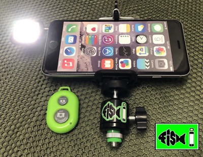 Mobile Phone holder for bankstick.Phone holder for fishing.Inc Light And Remote
