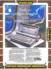 Metal Sign - 1989 Smith Corona Laptop Word Processor- 10x14 inches