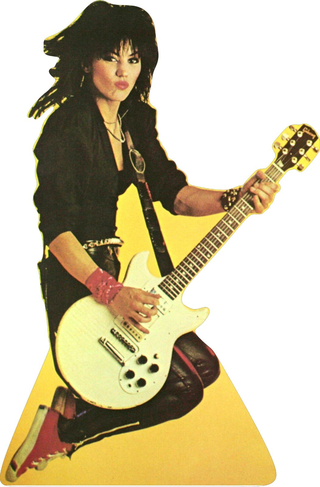 Joan Jett-  and her Gibson Guitar - 64