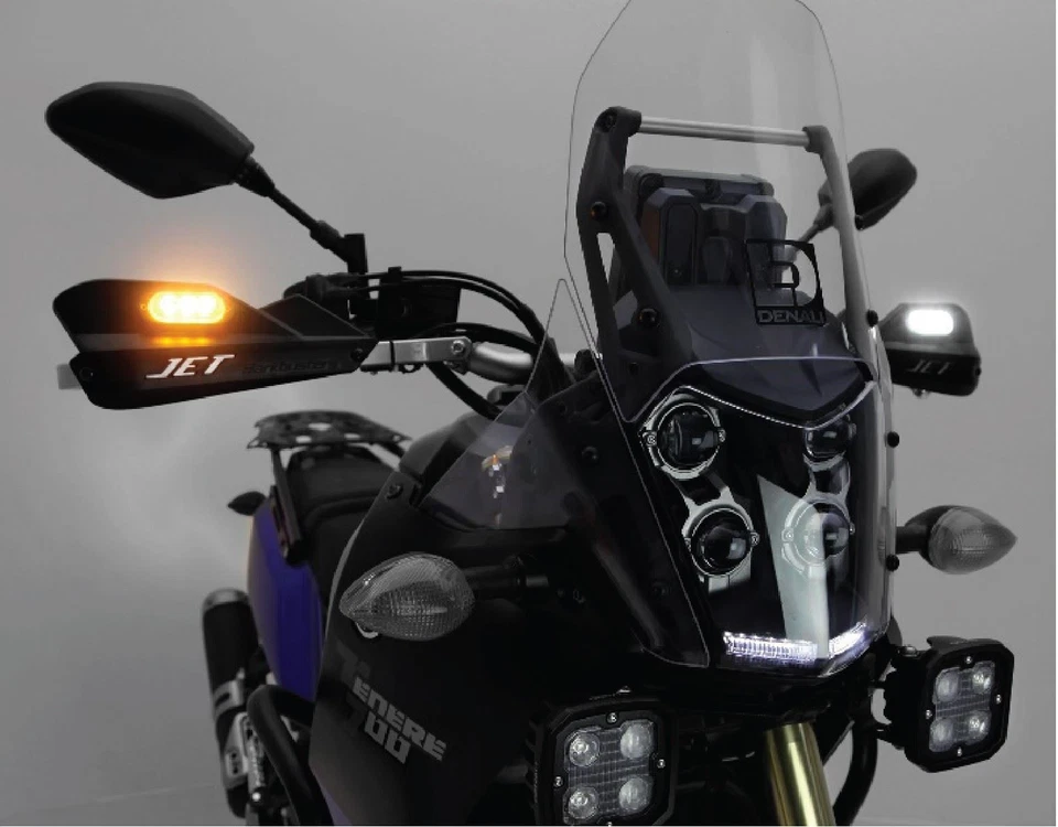 Pods de señal Denali T3 frontal blanco/ámbar negro MV Agusta F3 675 2012 - 2018 Foto 2 de 3