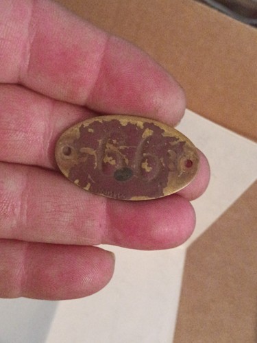 Zwei alte Messing Hotelzimmer Türmarkierungen Nummer 66 und 69 - Bild 2 von 7