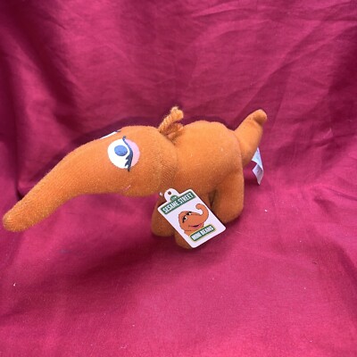VTG Mint 1999 Sesame Street Kelloggs Mini Beans 4'' Plush Tags Mr. Snuffleupagus