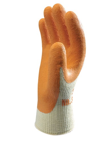 10 x gants de préhension SHOWA 310 revêtement de paume en latex travail robuste à faire soi-même constructeurs ORANGE - Photo 5 sur 5