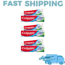 3X Colgate Triple Action Fluoride Toothpaste Original Mint 100ml