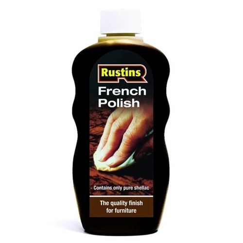 Rustins Pure Shellac French Polish 500ml Light and Dark Wood Polishing & Sealing 5015332230037