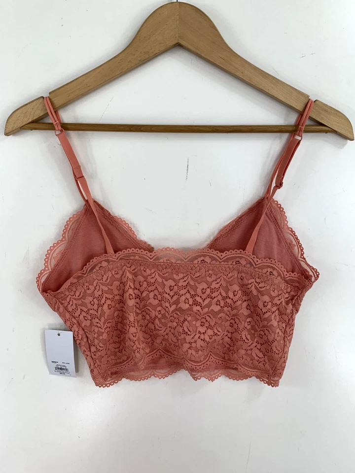 Sujetador SO Pretty Little Layers para mujer grande rosa liso ganchillo encaje cuello en V nuevo con etiquetas Foto 4 de 4