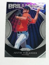 JUSTIN VERLANDER B2 - BRILLANCE INSERT - 2019 PANINI PRIZM BASEBALL