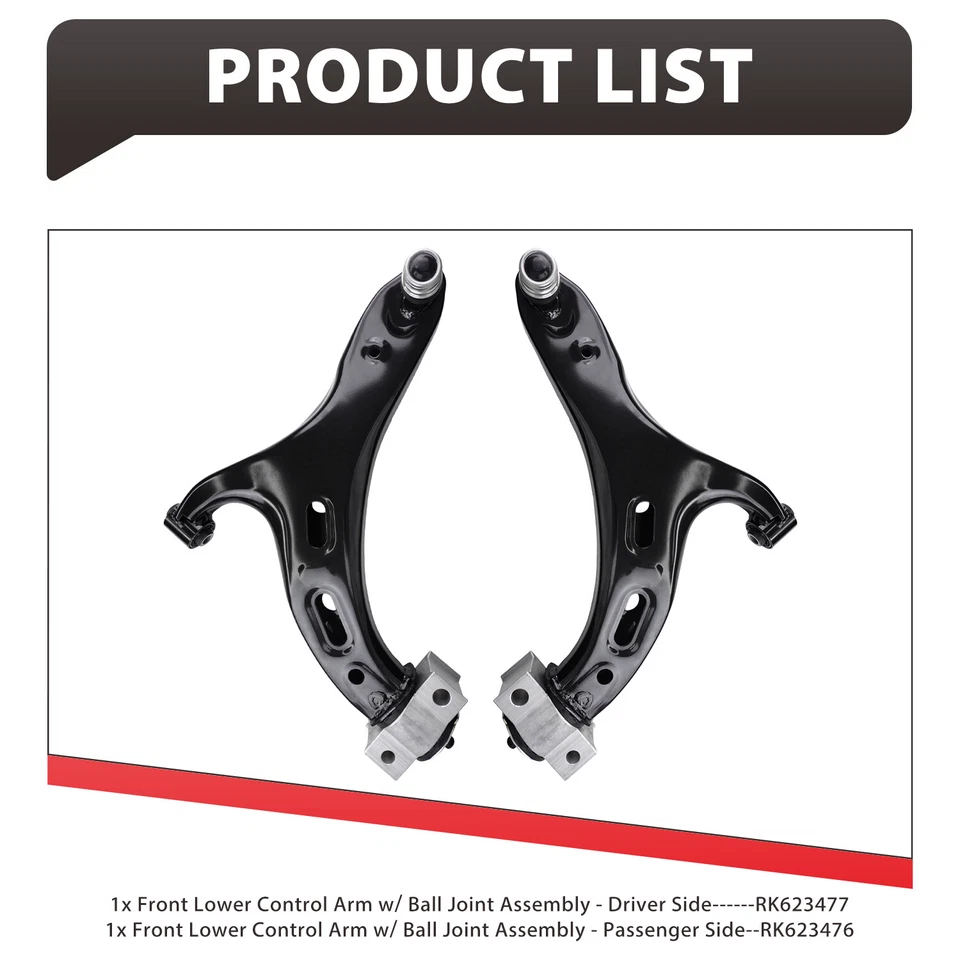 Brazo de control inferior delantero de 2 piezas con kit de rótula LHRH para Outback Legacy 2015-2019 Foto 3 de 4