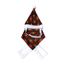 Pet Personality Clothing Cat and Dog Headdress Scarf Cloak Christmas Clothes