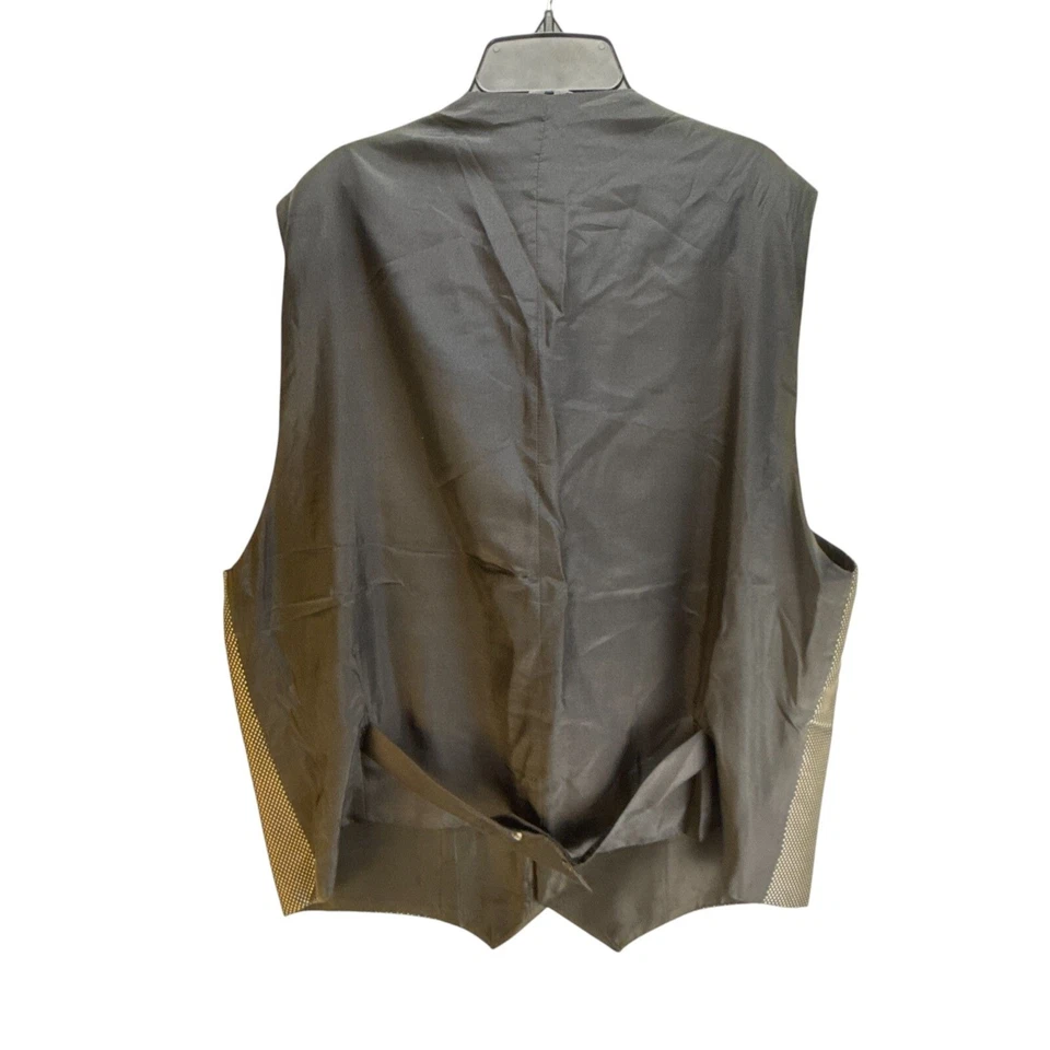 Carrot & Gibbs Men's XXL Black White Polka Dot Vest USA Handmade Formal Luxe - Image 4 of 4