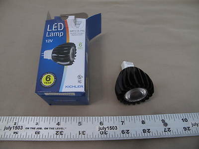 (1) NEW Kichler 12V 6W Clear 4200K MR16 Bi-Pin G13 LED Lamp Bulb 38° Flood 18017