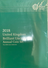 2018 BRILLIANT UNCIRCULATED COIN COLLECTION - UNITED KINGDOM - BU COIN YEAR SET