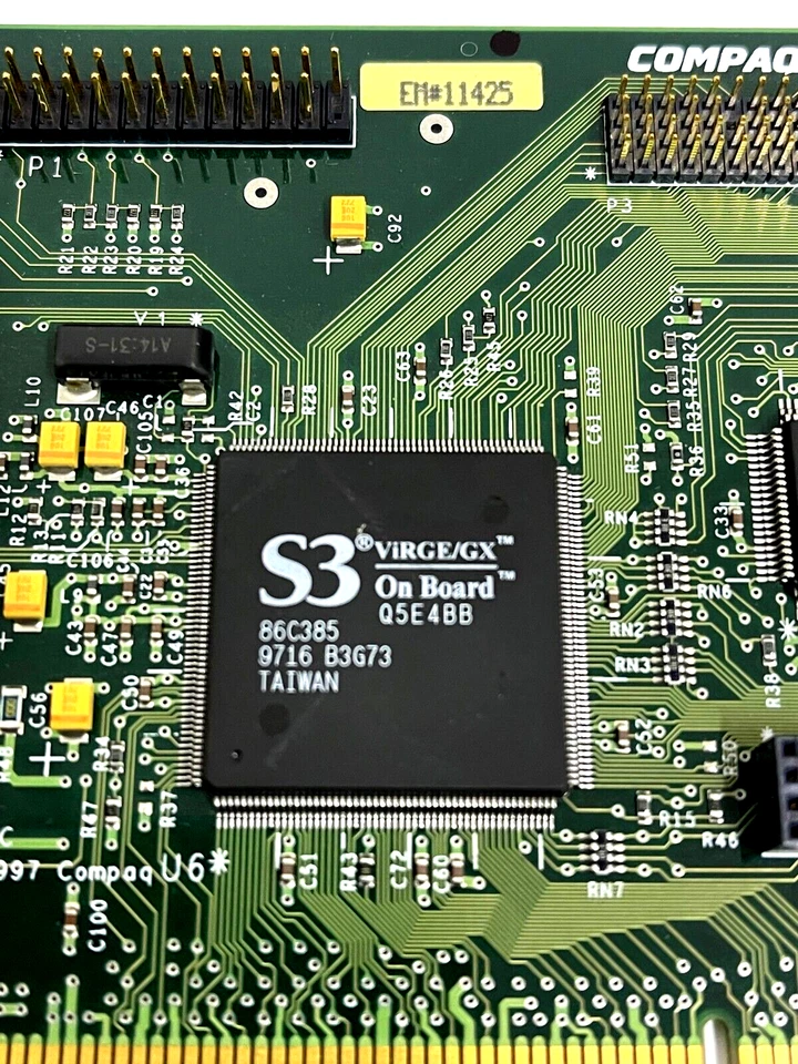 TARJETA DE VIDEO VINTAGE COMPAQ 296684 S3 VIRGE/GX 2 MEG PCI VGA - CORP PULLS MXB100 Foto 3 de 4