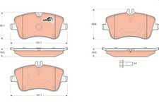 TRW GDB1514 Brake Pad Set, disc brake for MERCEDES-BENZ TRW GDB1514 Brake Pad Set, disc brake for MERCEDES-BENZ