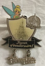 Disney Pin Dzwoneczek Joyeux Anniversaire, Disneyland Paris 1992-2016, LE600