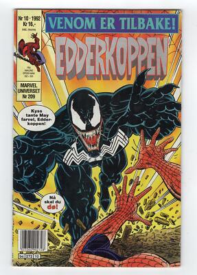 1990 MARVEL AMAZING SPIDER-MAN # 332 & #333 VENOM 1ST JAY LENO APP RARE NORWAY