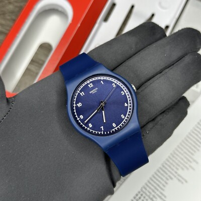 Swatch Watch - SUON116 - MONO BLUE Swatch Plastic - Originals Large (41mm) SUO/SO29/SO32  main image 4